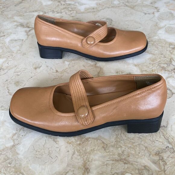 Vintage Square Toe Leather Mary Jane Shoes - Picture 5 of 12